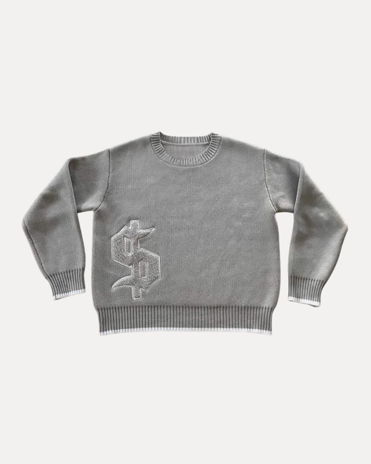 "DOLLAR" KNIT SWEATER