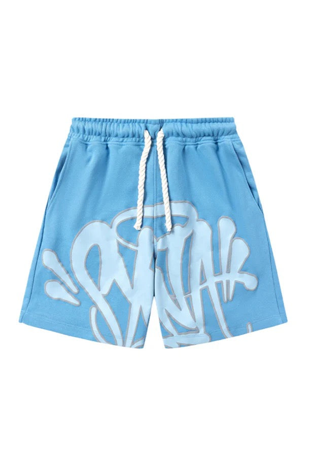 "Graffiti" Short Set Babyblue