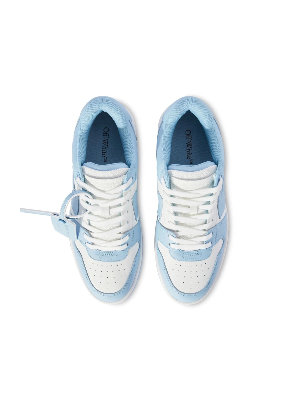 "Off" Sneaker Baby Blue/White